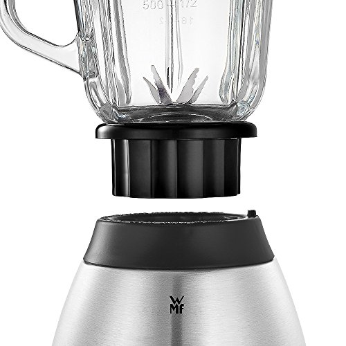 WMF STELIO Standmixer 1,5 l, 600 W, 6 Edelstahlmesser, Glaskrug, variable Geschwindigkeitseinstellung, cromargan matt/silber - 6