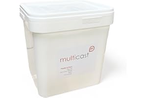 ALGEOS Plaster of Paris - 15kg Tub - Supplied in Robust, Hygienic Poly-Tub with Strong Handle - Gypsum Powder in Handy, Come and Come Again Container