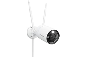 Reolink 4K Domowa Kamera Bezpieczeństwa, Kamera Zewnętrzna Wi-Fi 6 5/2,4 GHz z IP67, Wykrywanie Ludzi/Pojazdów/Zwierząt, Kolorowe Widzenie w Nocy, Dwukierunkowe Audio, Nagrywanie 24/7, RLC-810WA