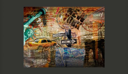 Vlies Fototapete 350×270 cm | TOP | Tapete | Fototapeten | Tapeten | Wandbilder XXL | New York 10040904-56 - 2