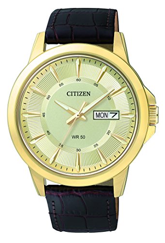 Citizen Herren-Armbanduhr Analog Quarz Leder BF2013-05PE