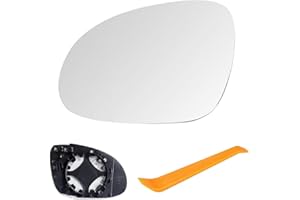 Laitejituan Vetro Specchietto Retrovisore Riscaldabile Compatibile con VW Golf MK5 2003-2008 / Jetta 5 2005-2010 / Passat B6 2007-2011, Specchio Esterno Regolabile, Lente di Retromarcia (Sinistra)