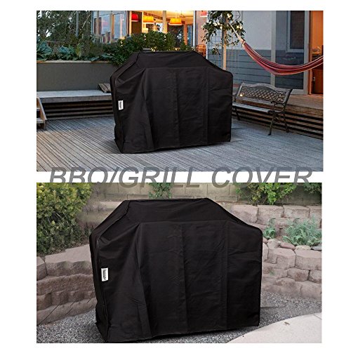 Wasserdichte Grillabdeckung 60-Zoll Leichte Patio Outdoor Barbecue Grill Abdeckungen für Weber Genesis Char-Broil Landmann Gasgrill Abdeckhaube Passend für die Meisten Mittelgroßen Grills (bis zu 4-5 Brenner) - 7