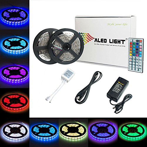 KAUFEN ALED LIGHT® 2x5M LED Strip(10M in Gesamt) 5050 SMD 300 LED RGB