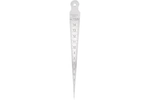 REGUN Mesee Taper Gage, 1-15 mm in acciaio inox conico per saldatura, strumento metrico per misurare il buco di misurazione, Strumento di Ispezione del Foro, Calibro Conico Taper Gage