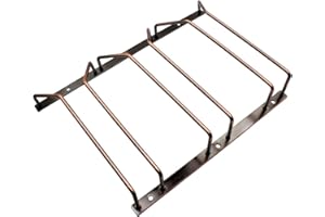 Abcsea 1 Piece Wine Glass Rack Under Cabinet, Wine Glass Rack Copper, Stemware Rack, Wine Glass Holder, Goblet Wine Rack with Screws, 22cm 3 Rows