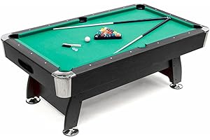 PL Ociotrends Mesa de Billar Semi Profesional New Lucentum 7 Pies(212 x 121 x 78 cm) | Estilo Americano, Diseño Moderno y Robusto – Ideal para Adultos y Espacios de Ocio