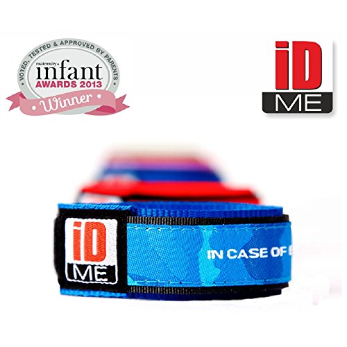 IDme safety identity wristband (Camo Blue)