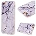Price comparison product image GrandEver Soft Back Cover for Apple iPhone 6 iPhone 6S Silicone Case Printed Marble Stone Pattern TPU Bumper Protective Slim Gel Skin Rubber Case Flexible Shock Scratch Resist Protection Shell for iPhone 6/6S (4.7") -- White Crack Printed