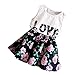 Phenovo 2pcs Kids Baby Girls Outfits T Shirt Tops Floral Skirt Dress Clothes Set 120 RS.940.00