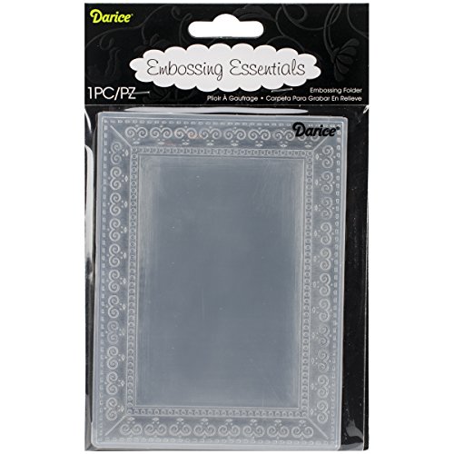 Darice 1219-115 Prägeschablone, Fotorahmen, Plastik, transparent, 10,8 x 14,6 x 0,4 cm