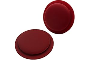 ZTVOWTO Custodia in silicone per Airtag, Custodia protettiva in silicone Airtag antigraffio con colla antitraccia di alta qualità 2 PZ (cremisi)