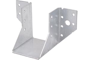 Balkenschuh 60x80 außenliegend galvanisch verzinkt – Balkenträger aus Stahl mit 2 mm Materialstärke ETA zertifiziert 1 Stück