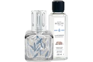 MAISON BERGER Lampe Berger - Cofanetto GLACON PIUMA con 250ml Caresse de Coton