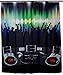 Produktbild Design Antischimmel Duschvorhang - DJ Musik Party Aufdruck - ca. 200 x 180 cm - inkl. 12 Duschvorhangringe - Venkon ®