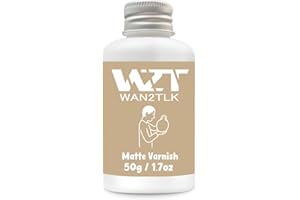 WAN2TLK 50 ml di smalto di argilla ad asciugatura all'aria, smalto trasparente per argilla essiccata all'aria, vernice per ceramica e vernice acrilica, impermeabile e resistente ai graffi, design per
