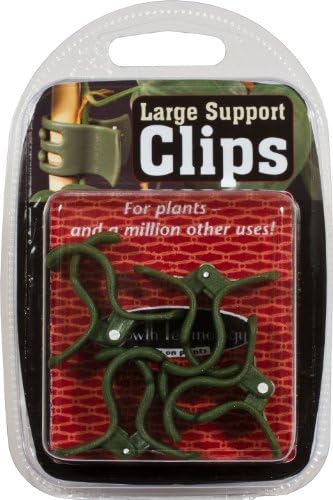 Plastic Decorative Large Support Plant Clips (Pack of 4)
