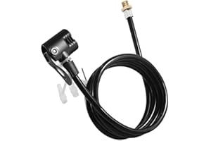 FACULX Tube de pompe à vélo, long et flexible pour pompe à air de vélo, augmente la portée et l'accessibilité, pièces de rechange pour vélos de vélo