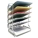 Produktbild Seville Classics Büro Schreibtisch Organizer, Mesh 6-Trays 6 Ablagen - Brief Platin