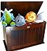 Quirky Bubba Toy Chests & Storage - Storage Boxes for Toys - White Wood Solid Toy Chest - Toy Chests For Kids - Chests For Storage - Toy Storage Box - Chest For Kids Nursery Children Room Toy (Walnut Chestnut)