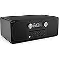 Pure Evoke C-D6 All-in-One Music System with DAB/DAB+/FM Digital Radio – Bluetooth Music Streaming, Dual Alarms and CD Player – Siena Black