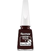 Flormar Klasik Parlak Bitişli Y&uuml;ksek Pigmentli Oje - Nail Enamel -306 Lost In Bordeaux New- 8682536035842