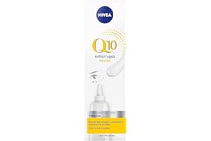 NIVEA Q10 Antiarrugas Power - Contorno de Ojos Extra Firmeza - Reduce Ojeras, Bolsas y Patas de Gallo - Q10 Puro, Creatina y Ácido Hialurónico - Clínicamente Probado - Todo tipo de Piel - 15 ml