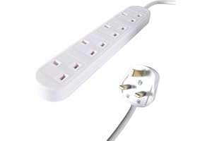 CONNEKTGEAR Connekt Gear 5m Male Mains Power PDU 4 Gang UK Socket Extension Block