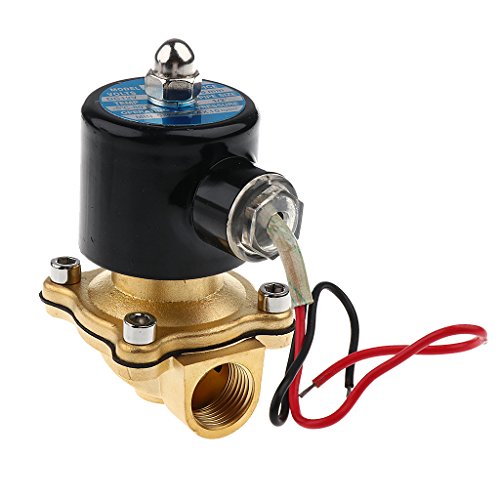 12V DC 1/2" Messing Elektro Magnetventil Ventil Wasser Luft Brennstoffe Gas Normal geschlossen Neu