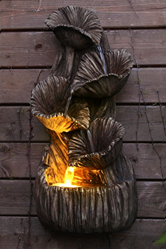 Gartenbrunnen Madera mit LED Beleuchtung Springbrunnen Brunnen Wandbrunnen SB-105 - 6