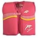 Konfidence Children's Original Swim Jacket - Fuchsia Wave, Medium/4 - 5 Years