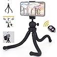 FarroBizz Premium Flexible Phone Tripod with Wireless Remote, Mini Tripod Stand for Camera GoPro/Mobile