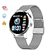Price comparison product image GOKOO Smart Watch, Fitness Tracker with Heart Rate Blood Pressure Monitor for Android Phones iPhones Waterproof Activity Tracker with Pedometer Notifications Color Touch Screen for Women Men (Silver)