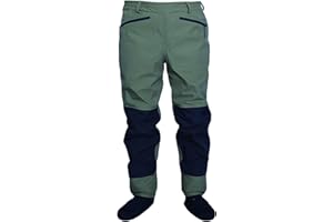 JMORCO Waders Pesca Trampolieri da Pesca a Mosca Impermeabili e Traspiranti a 3 Strati, Pantaloni da trampoliere da Caccia durevoli, Pantaloni Alti da Calza(L1)