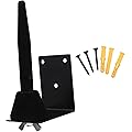 BESPORTBLE Support Mural pour Flûte et Clarinette Rack Robuste Métal Noir Fixation Murale avec Vis Gain de Place Installation Facile