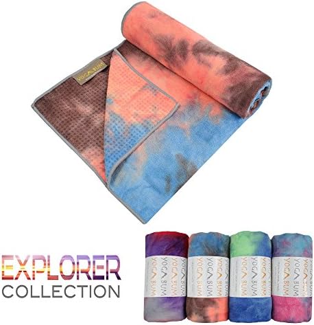Yogabum Explorer Collection Non-Slip Yoga Mat Towels (Amazon River)