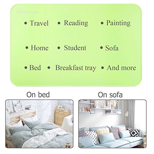 Große Bett Tablett nnewvante Laptop Schreibtisch Schoß Schreibtisch faltbar tragbare stehend Outdoor Camping Tisch, Breakfast Lesung Tablett Halter für Couch Boden Studenten Young Farbe - 6