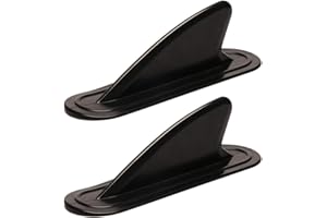‎CLISPEED CLISPEED 2 Stück Longboard Sup Single Finnen Abnehmbare Mittelflossen Surfboard Heckruder für Longboard Surfboard Paddleboard (Schwarz)