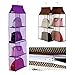 Produktbild iKulilky Taschenorganizer Hängende Aufbewahrung Kleiderschrank Closet Organizer Faltbar Tragbar Abnehmbare Kleidung Handtasche Taschen Aufbewahrung Stoffschrank für Schuhe, Handtaschen etc.