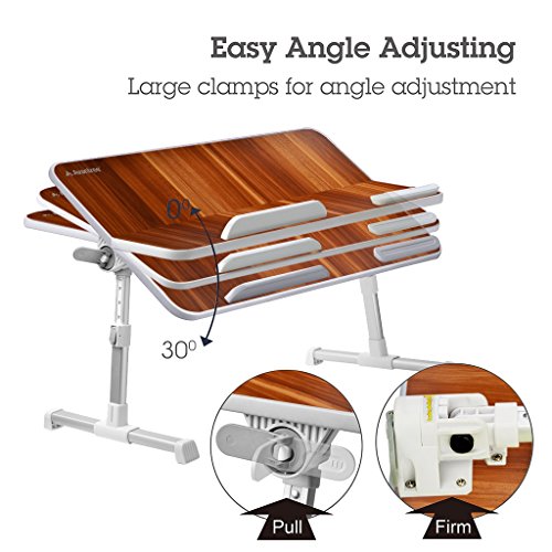 [2 Jahre Garantie] Avantree Laptoptisch Fürs Bett, Klappbare Bett Tisch Frühstück, Portabler Laptop Tablett, Notebook Ständer Verstellbarer Sofa Tisch – Große Größe - 3