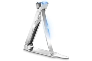 PITASHA Coupe-ongles Ultra-fin, coupe-ongles pliable fabriqué en acier inoxydable robuste