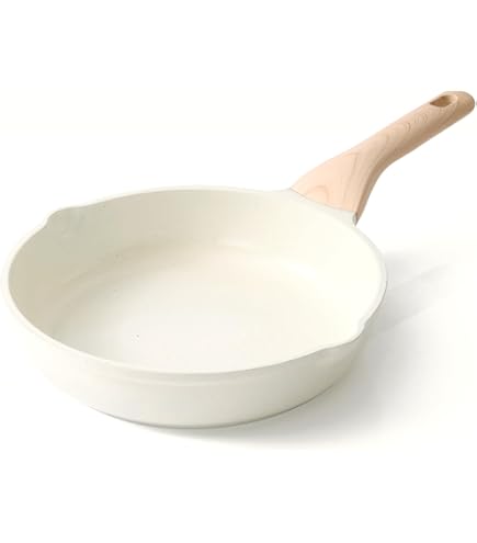 Pyrex - Cook&Care frying pan made of recycled aluminium - for all heat sources - PFAS-free non-stick coating - Scratch resistant - Dishwasher safe - Wooden handle (26 cm (crepe