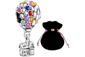 JABEDE - Charms in argento S925 ispirati a film e storie per bambini | Compatibile con bracciali in stile Pandora | Smalto dipinto a mano | Include elegante sacchetto in raso