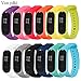 Produktbild ydkj Xiaomi Mi Band 3 Ersatzband Armband, 12 Stücke Silikon Xiaomi Mi Band 3 Ersatzbänder Fitness Armbanduhr Smart Band Zubehör Wasserdicht Atmungsaktiv