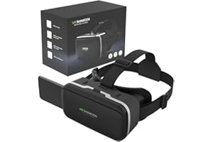 VR SHINECON Casque 3D Réalité Virtuelle, Lunettes et Casque Pour Iphone et Smartphone Android