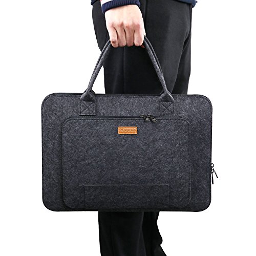 Ropch 15 Zoll Laptoptasche  Filz Tragbare Notebooktasche Handtasche Laptop Schutzh  lle Sleeve H  lle Tasche f  r Acer   Asus   Dell   HP   Lenovo - D