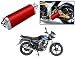 Auto Pearl Premium Quality High Performance Bike Exhaust Muffler Silencer Triangle Red For - Bajaj Discover 100 RS.2899.00