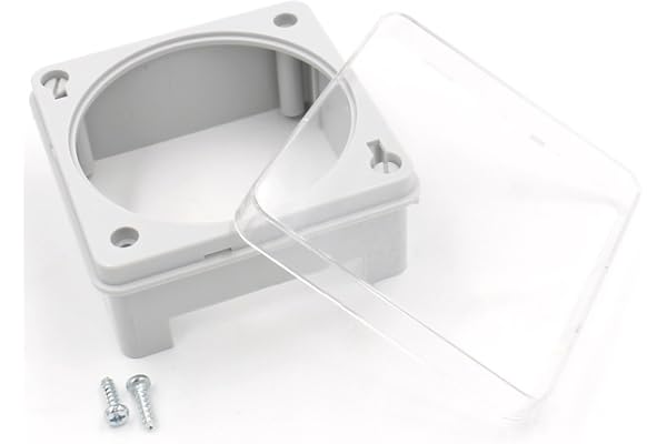 Heschen Vattentätt skydd 70 mm x 70 mm fungerar för CN101A digital LCD ström veckovis programmerbar timer reläbrytare