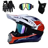 [ESCENA DE EMPAREJAMIENTO]: Adecuado para damas, niños, niñas y niños, adecuado para motocross, cross country, streetbike, off-road, ATV, MTB downhill Dirt Bike, BMX, cascos de bicicleta de City Road. Casco de scooter, casco de esquí.