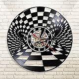 ❤El nuevo reloj de pared de vinilo está hecho de un movimiento de cuarzo de vinilo de alta calidad, que incluye espuma EVA de alta calidad y espejos acrílicos.